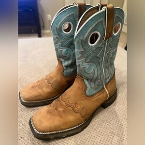 Durango Lady Rebel cowgirl square toe boots size 8.5